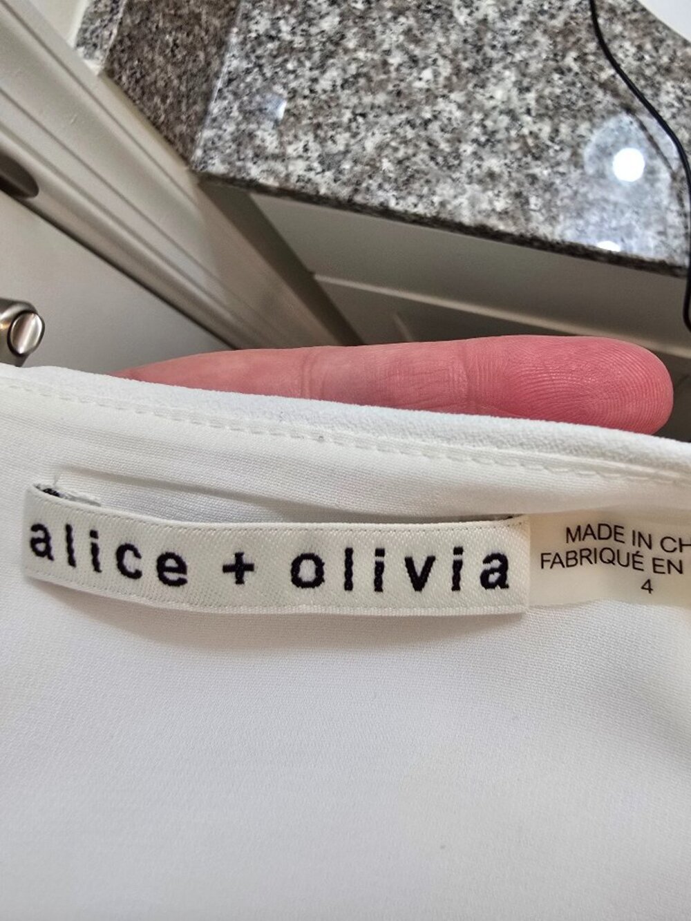 Alice + Olivia Sicily Halter Romper - Off White - Picture 8 of 10
